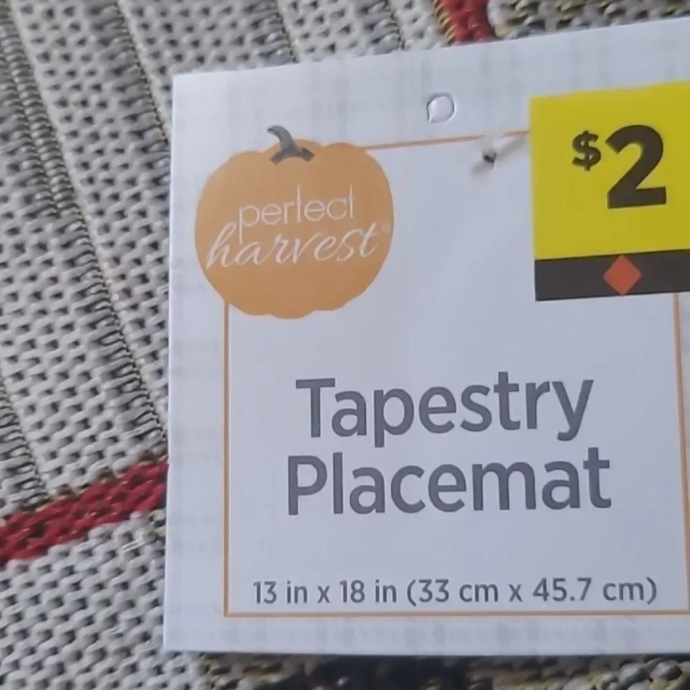 Happy Harvest Fall  Tapestry Placemat